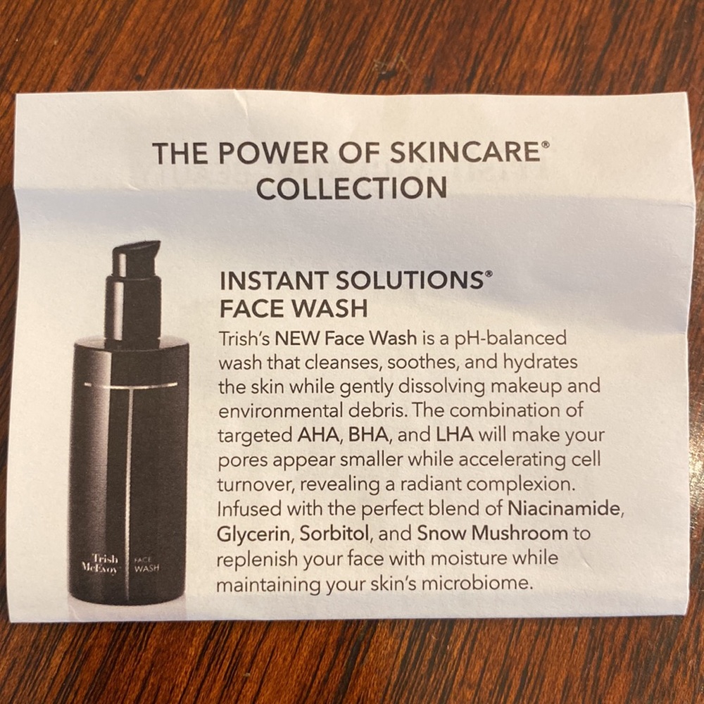 Trish McEvoy Instant Solutions Face Wash Cleanser 6 oz. New in Box Unopened - Picture 8 of 8